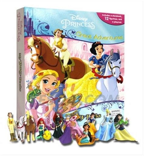 Disney Princess Great Adventures My Busy Books With 12 Figurines