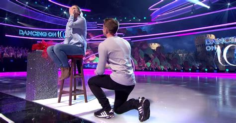this is the incredible dancing on ice proposal viewers didn t get to see on tv liverpool echo