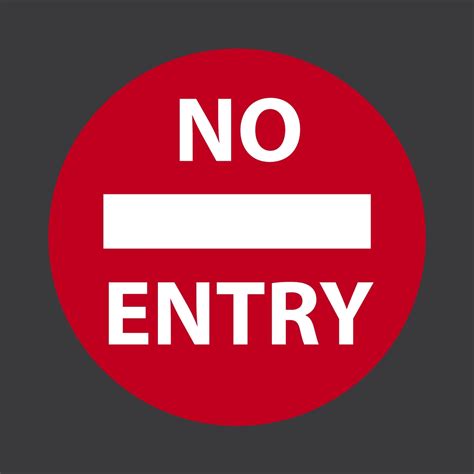 No Entry Creative Preformed Markings