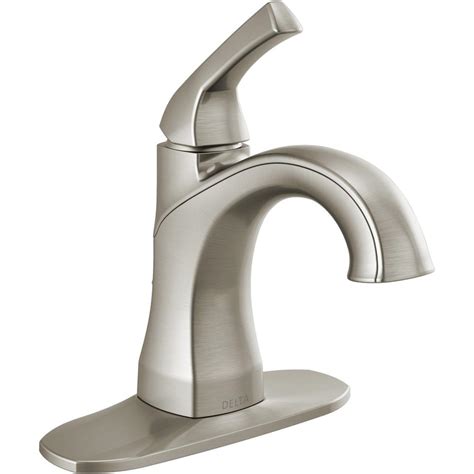 These delta single handle faucet can help in your quest of adding elegance and glamor to your kitchen or bathroom. Delta Portwood 4 in. Centerset Single-Handle Bathroom ...