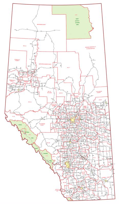 Map Of Alberta Highways Map Of West Images And Photos Finder