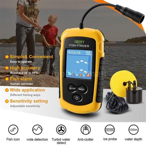 Buy Handheld Fish Finder Portable Fishing Kayak Fishfinder Fish Depth