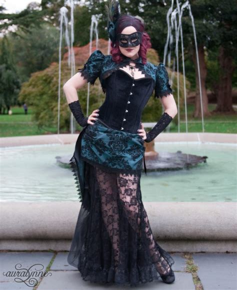Dark Allure Custom Gothic Masquerade Ball Gown Auralynne