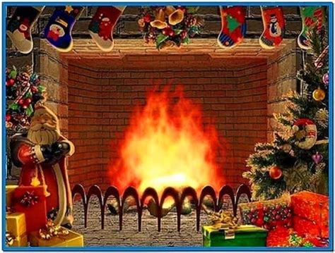 Christmas Living 3d Fireplace Screensaver Download Free
