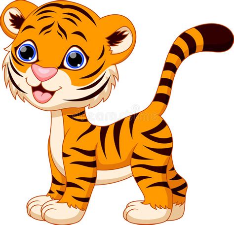 We hope you enjoy our growing collection of hd images to use as a. Cute tiger cartoon stock illustration. Illustration of ...