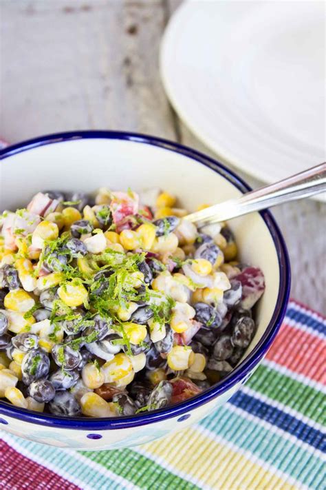 Black Bean And Corn Salad With Jalpeno Lime Dressing