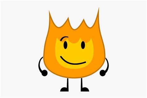 Bfb Firey Sitting Free Transparent Clipart Clipartkey