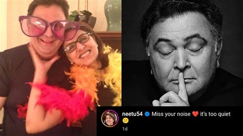Miss Your Noise Says Neetu Kapoor Remembering Her Late Husband Rishi Kapoor Womans Era