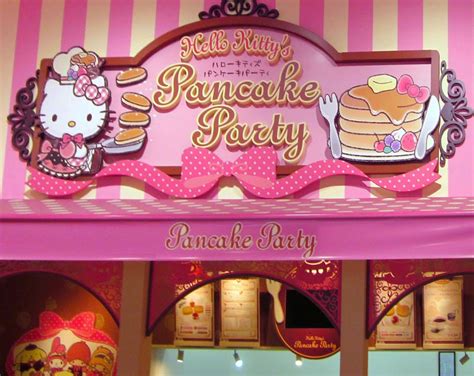 Hello Kittys Pancake Party Hello Kitty Cafe Japan Hello Kitty Cafe