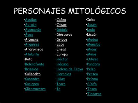 Personajes Mitologicos