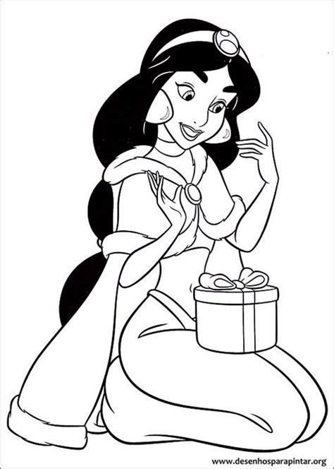 Disney Princess Christmas Printable Coloring Pages