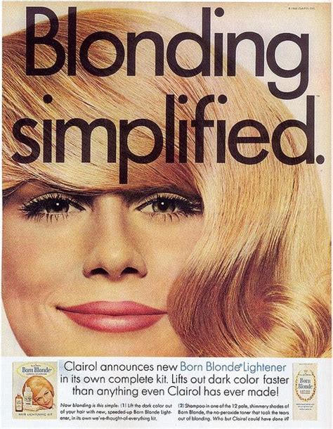 Vintage Ads Fashion Clairol Blonde Vintage Cosmetics
