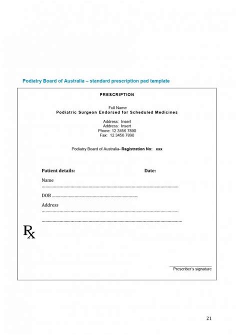 Fillable Printable Fake Prescription Forms Printable Forms Free Online