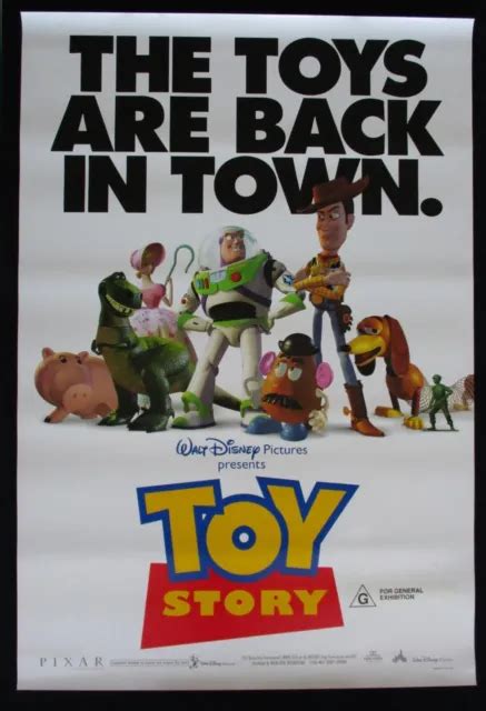 Toy Story 1995 Original Movie Poster Walt Disney Buzz Lightyear Woody Animation 8669 Picclick