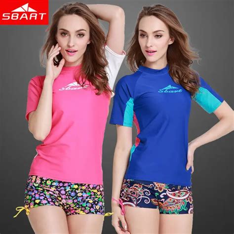 Sbart Women Rash Guard Rashguard Girls Swim Shirt Short Sleeve Upf50