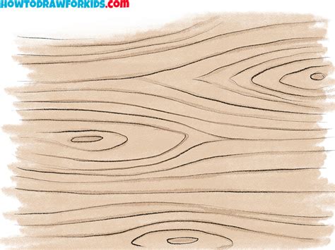 How To Draw Wood Texture Easy Drawing Tutorial For Kids