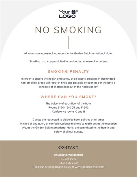 Smoking Policy Template