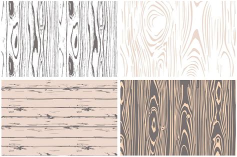 Woodgrain Seamless Vector Patterns Обои Фон
