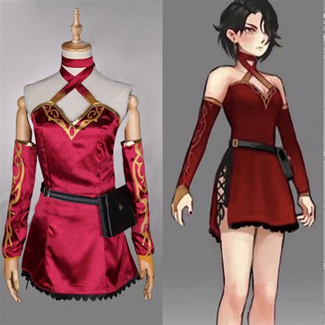 Anime Rwby Cinder Fall Cosplay Costume Full Set With Bag In 2023 Cosplay Outfits Rwby Cosplay