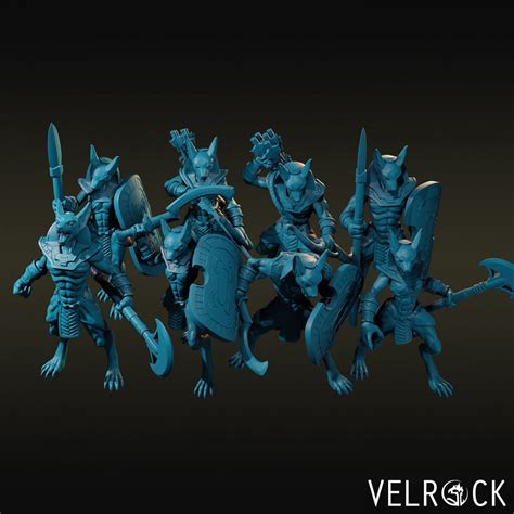 Anubis Warriors Full Set 28mm And 32mm Scale Designed By Velrock