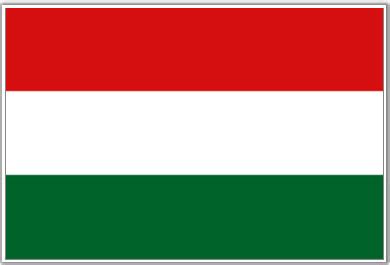 La revolución francesa también influye en la bandera de hungría, añadiendo el rojo del pantone durante la guerra de independencia húngara. Bandera de Hungría