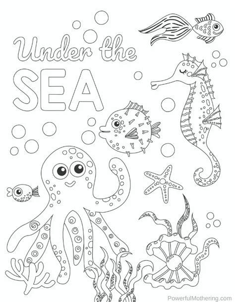 Under The Sea Printable Activities For Kids