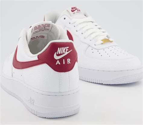 Nike Air Force 1 07 Trainers White Team Red White His Trainers