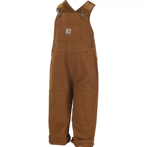 Carhartt Toddler Boys Flannel Lined Canvas Bib Overalls Academy