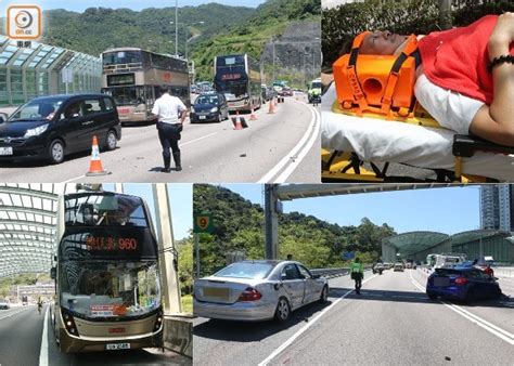 深井3車撞釀10傷 巴士女客滾落樓梯曾昏迷｜即時新聞｜港澳｜on.cc東網