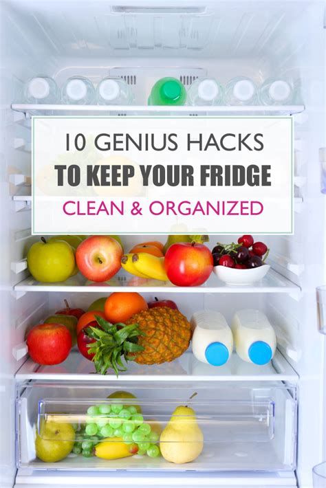 10 Genius Hacks To Keep Your Fridge Clean And Organized