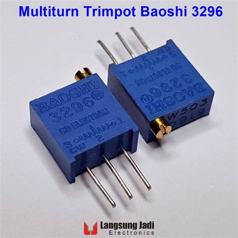Jual 203 20k Multiturn Trimpot Baoshi 3296 Trimmer Potentiometer Vr