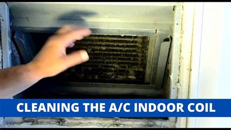 A/c freezing up, here is a quick and easy to do fix. Indoor Coil Cleaning - YouTube