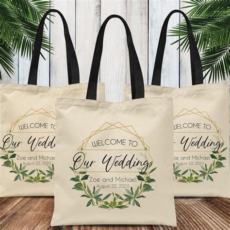 Wedding Welcome Bags Welcome To Our Wedding Totes Etsy