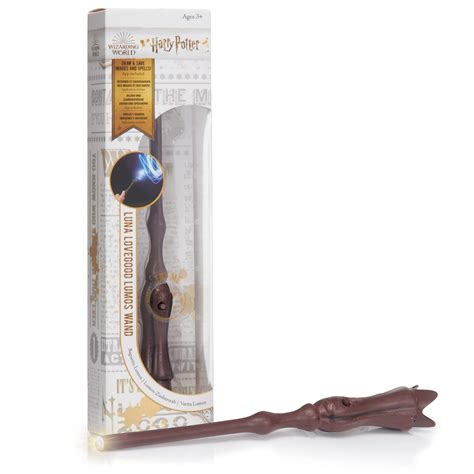 Buy WOW! STUFF Luna Lovegood Lumos Wand 7" Light-Up, Official Wizarding