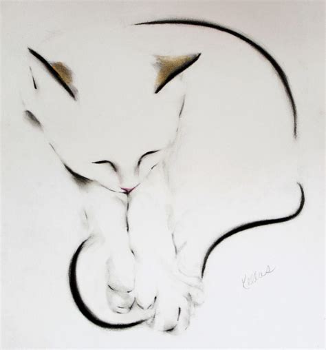 Drawings Of Cats In Ink Charcoal And Pencil When A Man Loves Cats I