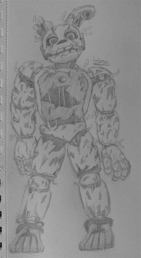 1am Springtrap Sketch Cause I Cant Sleep 🤸‍♂️ Five Nights At Freddy