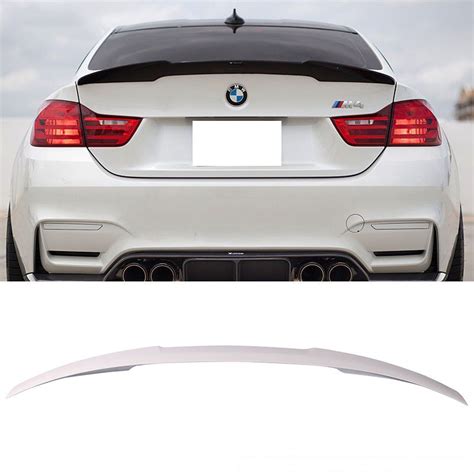 Bmw f32 m4 spoiler allow the automakers to manufacture lightweight vehicles, thereby offering fast and safe road maneuvering. 2014-2017 BMW 4-Series F32 M4 Trunk Spoiler Painted #300 Alpine White III - 9-T-1296-300