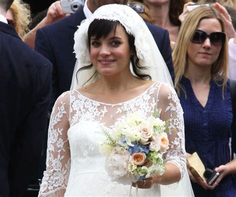 Lily Allens Shock Wedding Dress Confession Look