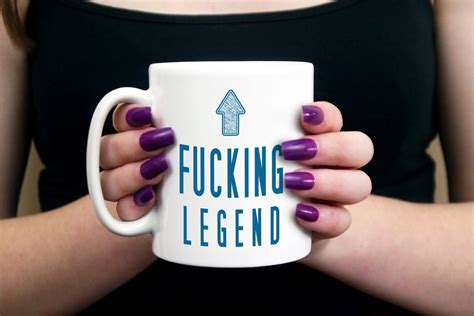Fucking Legend Printed Mug Latte Mug Enamel Mug T For Etsy