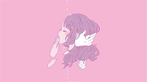 download pink crying girl tumblr wallpaper