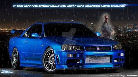 Gt R R34 Paul Walker Wallpapers Wallpaper Cave