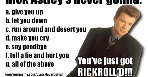 News Of Rickroll Meme Death Greatly Exaggerated