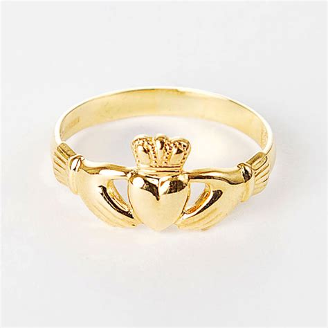 9ct Gold Claddagh Ring Moriartys Authentic Irish T Store