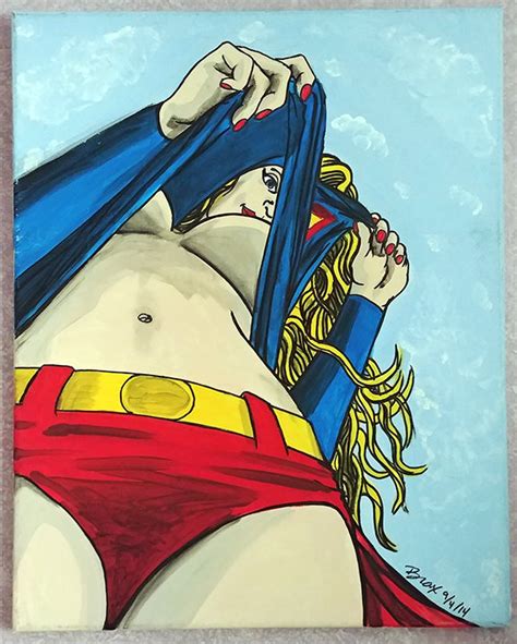 supergirl underboob etsy