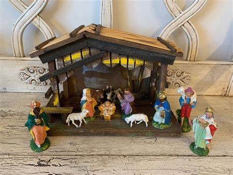 Vintage Nativity Set Etsy