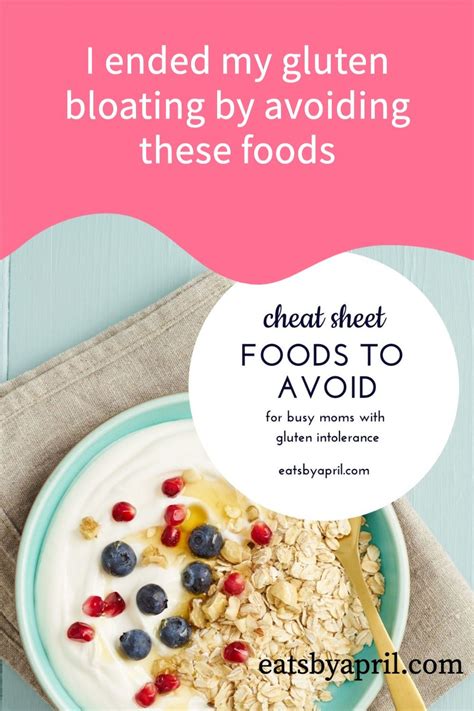 What Not To Eat With Gluten Intolerance Pdf List Eats By April Foods To Avoid Gluten