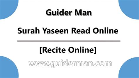 Surah Yaseen Read Online Importance Benefits And Virtues