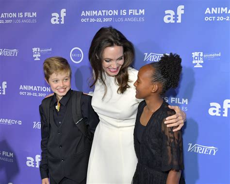 Shiloh And Zahara Jolie Pitt Look All Grown Up On Red Carpet With Mom Angelina Jolie Alive Com