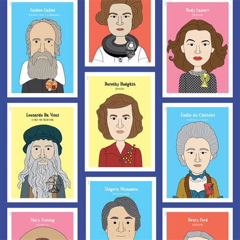 Famous Scientist Classroom Posters 6 10 Heroes Of Stem
