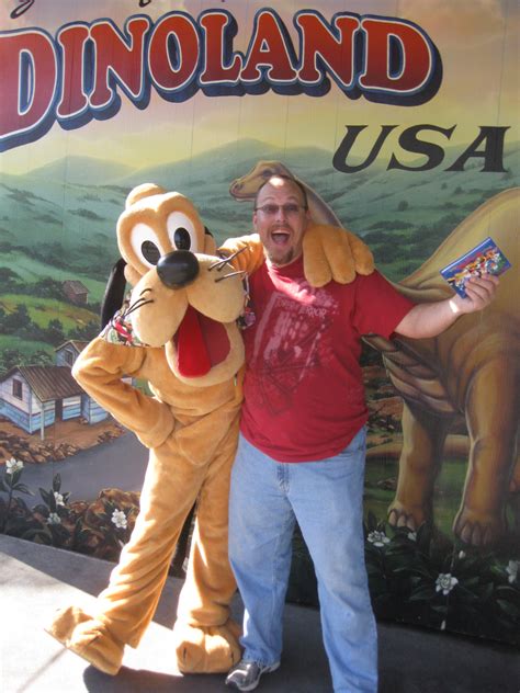 Pluto And Goofy At Dinoland In Animal Kingdom Kennythepirates